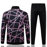 2025/26  PSG Black Kids Jacket Tracksuit 喷墨