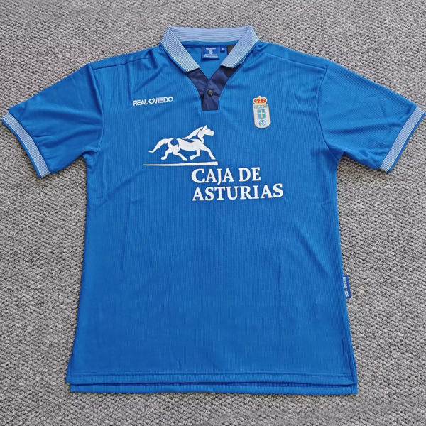 1996/1997 Real Oviedo Home Blue Retro Soccer Jersey