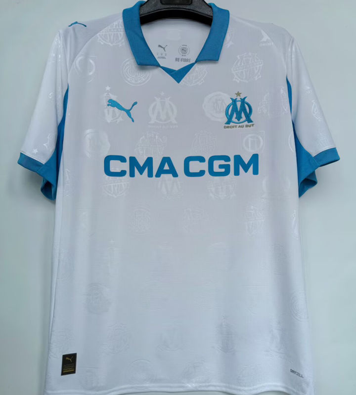 Olympique de Marseille Local Versión Aficionado 2025/26 (Blanca)