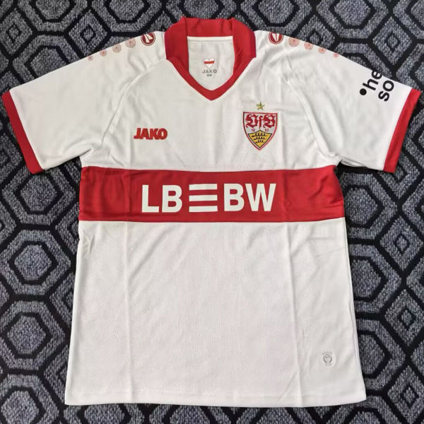 2025/26 VFB Stuttgart Home White Fans Soccer Jersey