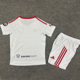 2025/26 Sevilla FC Home White Kids Soccer Jersey