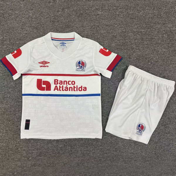 2025/26 CD Olimpia Home Kids Soccer Jersey 洪甲奥林匹亚