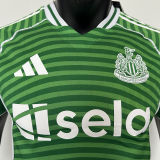 2025/26 Newcastle Away Green Player Version Soccer Jersey