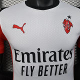 2025/26 AC Milan Away White Player Version Soccer Jersey