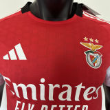 2025/26 Benfica Home Red Player Version Soccer Jersey