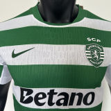 2025/26 Sporting Lisbon Home Player Version Soccer Jersey 里斯本