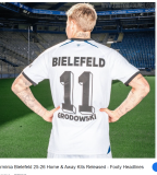 2025/26 Bielefeld Away White Fans Soccer Jersey 比勒费尔德 （名字在号下面）
