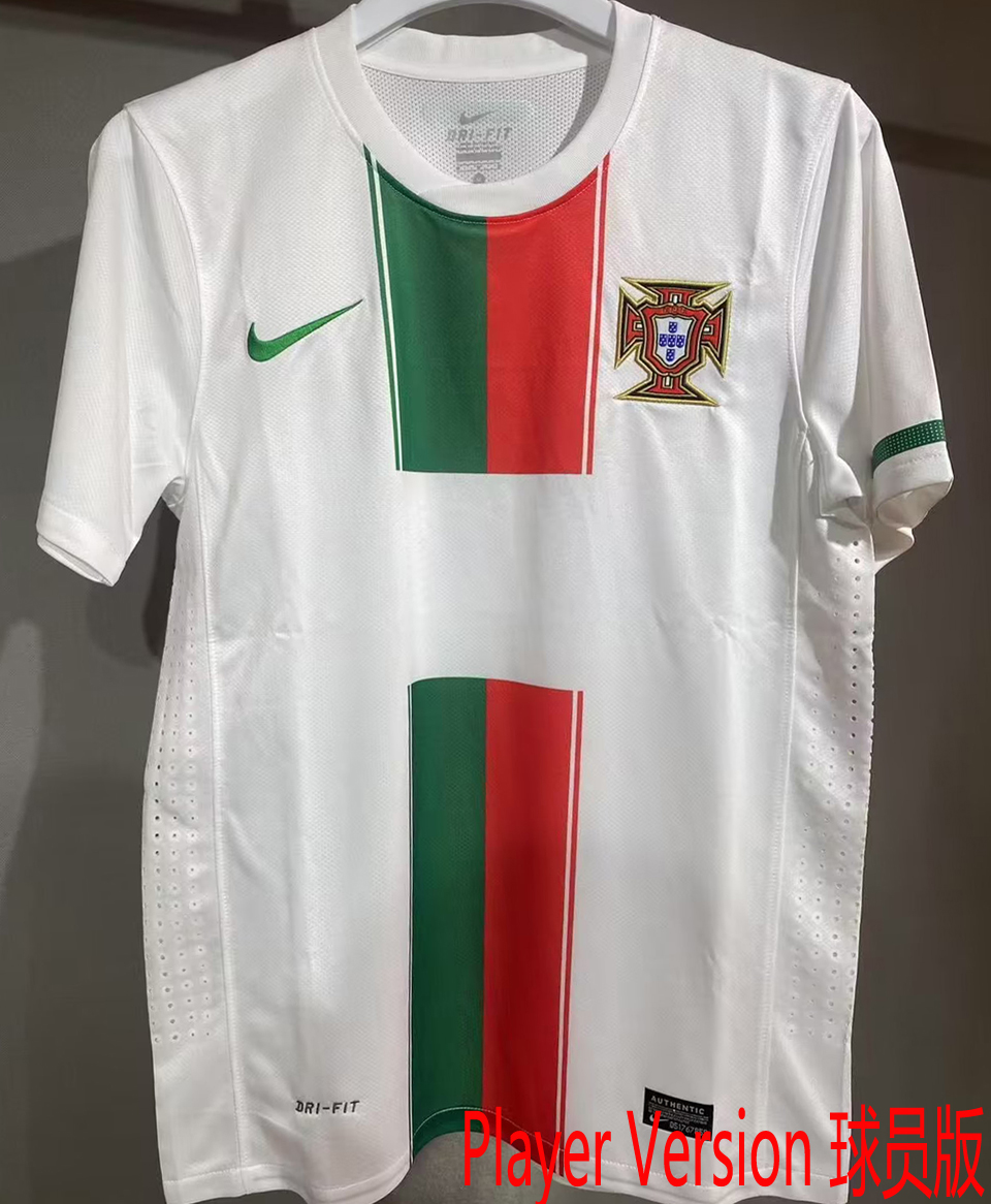 2010 Portugal Visitante White Retro