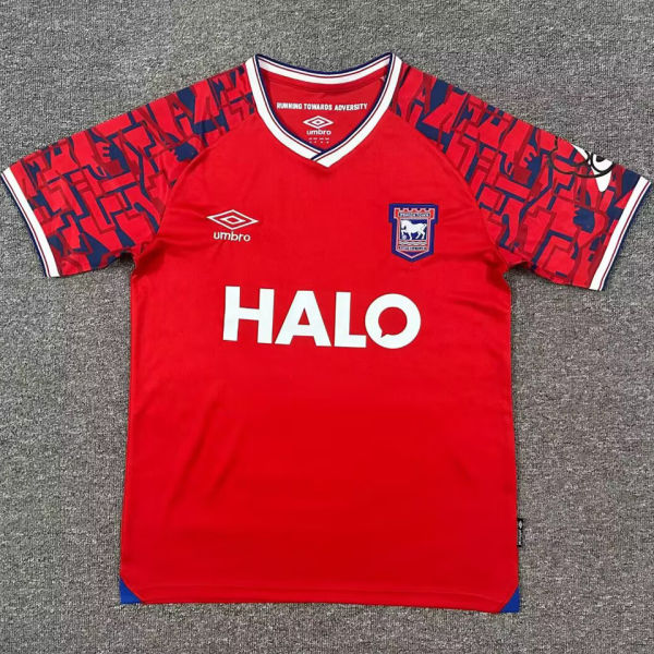 2025/26 Ipswich Town Away Red Fans Soccer Jersey