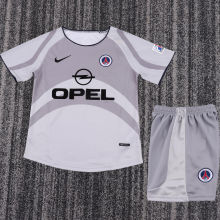 2001/2002 PSG Away Retro Kids Soccer Jersey
