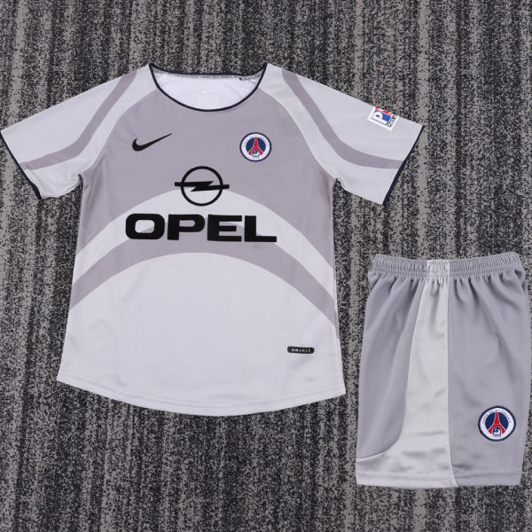 2001/2002 PSG Away Retro Kids Soccer Jersey