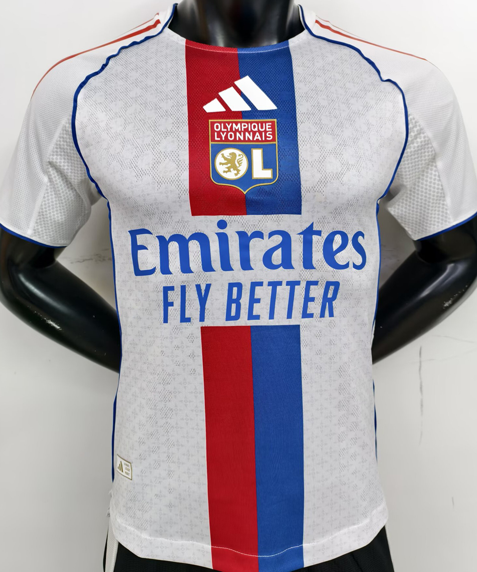 2025/26 Olympique Lyon Local White Versión Jugador