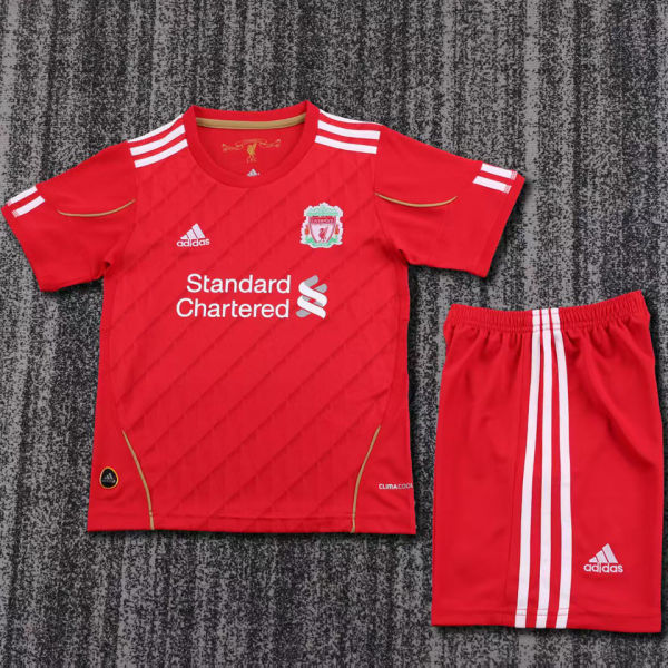 2010/2011 LFC Home Red Retro Kids Soccer Jersey