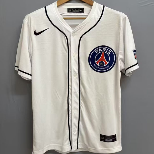 2025/26 PSG White Baseball T-Shirt