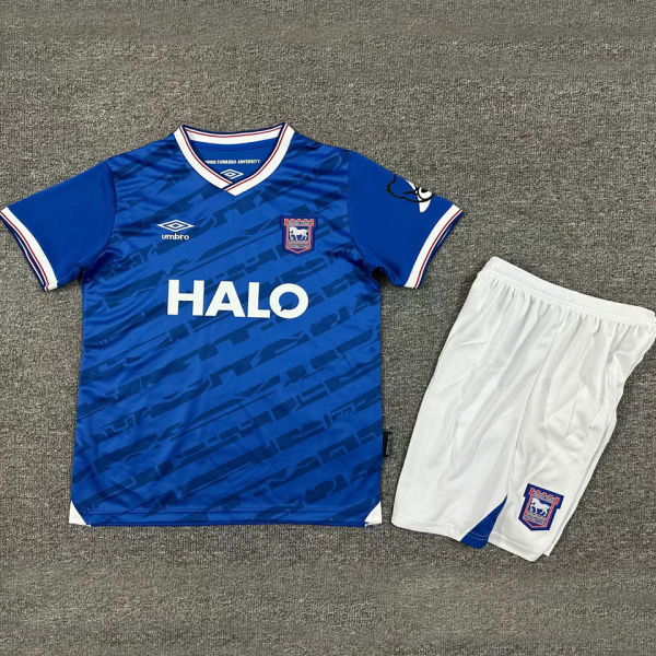 2025/26 Ipswich Town Home Blue Kid Soccer Jersey