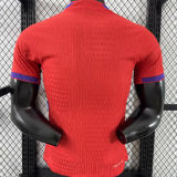 2025/26 Norway Home Red Player Version Soccer Jersey