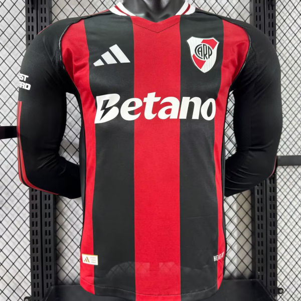 2025/26 River Plate Away Player Version Long Sleeve Jersey  长袖胸前广告
