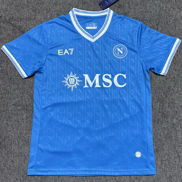 2025/26 Napoli Home Blue Fans Soccer Jersey