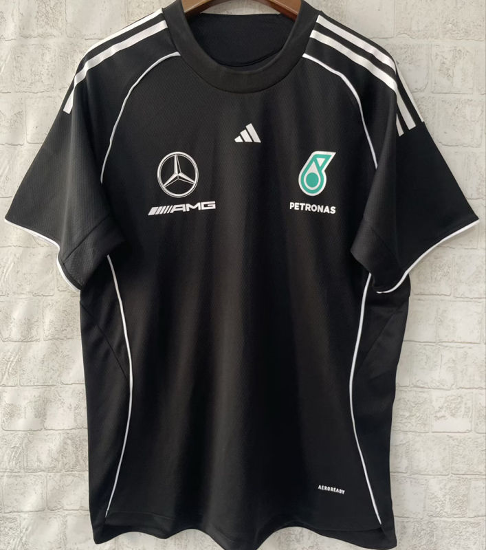 2025/26 Mercedes AMG Petronas F1 Black Team T-Shirt