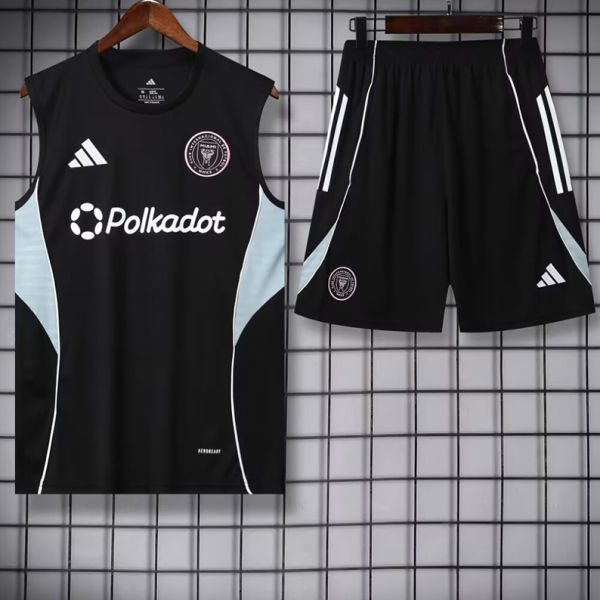 2025/26 Inter Miami Black Vest Training Jersey (A Set)