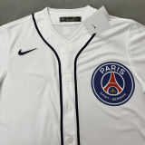 2025/26 PSG White Baseball T-Shirt