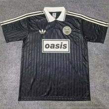 2025/26 AD x oasis Black Retro Style Fans Soccer Jersey