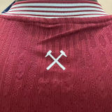 2025/26 West Ham Home Player Version Soccer Jersey