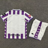 2025/26 Real Valladolid Home Kids Soccer Jersey