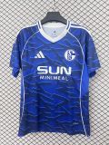 2025/26 Schalke 04 Home Blue Fans Soccer Jersey  带胸前广告