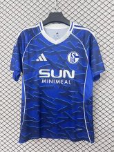 2025/26 Schalke 04 Home Blue Fans Soccer Jersey  带胸前广告