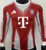2025/26 BFC Home Red Player Version Long Sleeve Soccer Jersey