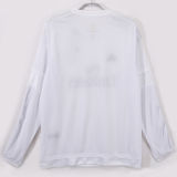 2015/2016 RM White Home Retro Long Sleeve Soccer Jersey