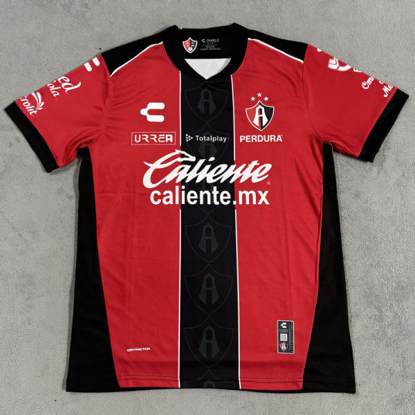 2025/26 Atlas Home Red Black Fans Soccer Jersey 阿特拉斯