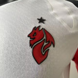 2025/26 AC Milan Away White  Player Version Long Sleeve Soccer Jersey