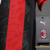 2025/26 AC Milan Home Player Version Long Sleeve Soccer Jersey