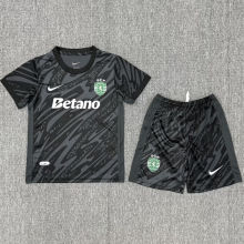 2025/26 Sporting Lisbon GK Black  Kids Soccer Jersey 里斯本