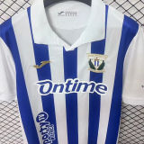 2025/26 LEGANES Home White Fans Soccer Jersey  带胸前广告