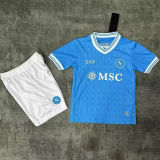 2025/26 Napoli Home Blue Kids Soccer Jersey