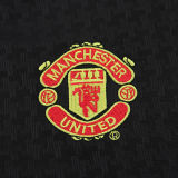 2003/2005 M Utd Away Black Retro Kids Soccer Jersey