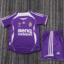 2006/2007 RM Away Retro Kids Soccer Jersey