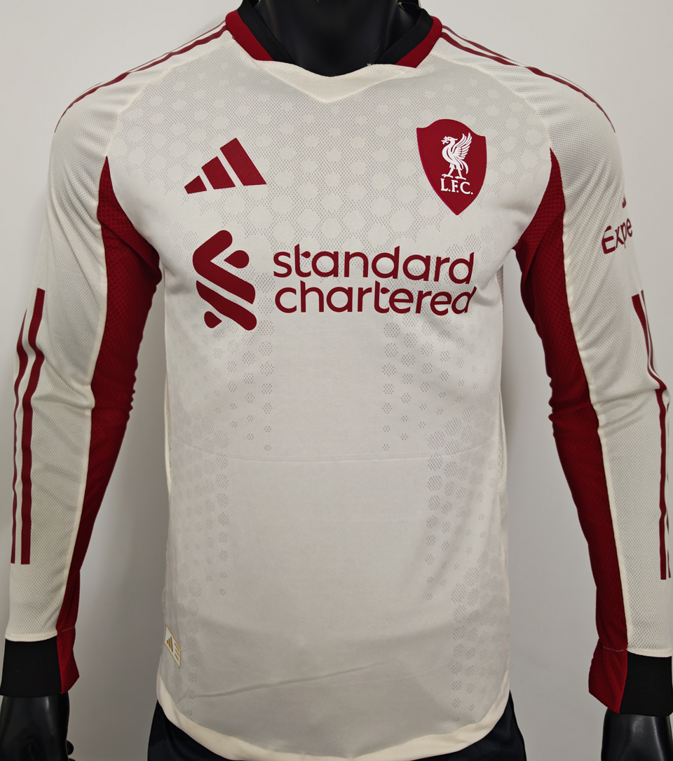 2025/26 Liverpool Visitante White Versión Jugador