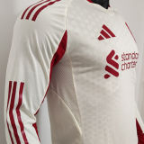 2025/26 LFC Away White Player Version Long Sleeve Jersey