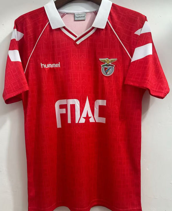 1990 Benfica Home Red Retro Soccer Jersey