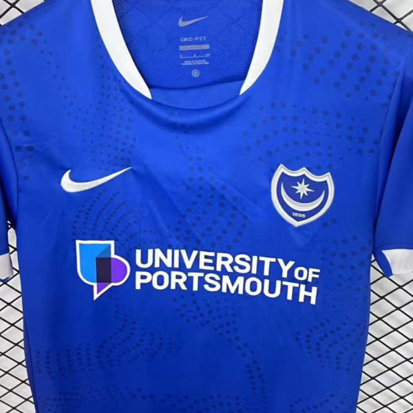 2025/26 Portsmouth Home Blue Fans Soccer Jersey