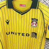 2025/26 Wrexham Away Yellow Fans Soccer Jersey 雷克瑟姆