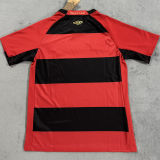 2025/26 Sport Recife Home Red Black Fans Soccer Jersey