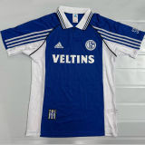 1998/2000 Schalke 04 Home Blue Retro Soccer Jersey