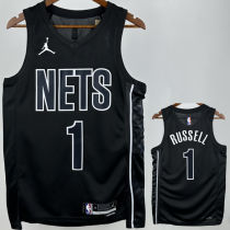 Nets RUSSELL #1 Black NBA Jerseys