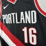 Trail Blazers YANG #16 Black NBA Jersey