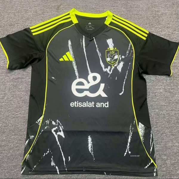 2025/26 Al Ahly Away Black Fans Soccer Jersey 埃及国民